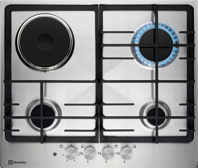Газовая варочная поверхность Electrolux KGM64311X RU, серебристый